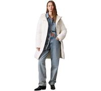 Calvin Klein Jeans Donna LOGO BELT LONG PUFFER J20J224122, White (Ivory), M