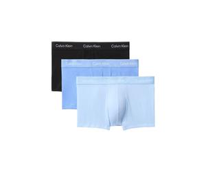 Calvin Klein - Lot de 3 boxers en coton LV00NB4389 Blu - Abbigliamento M Blu