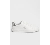 Calvin Klein White Polyester Low Top Sneakers - EU38/US8