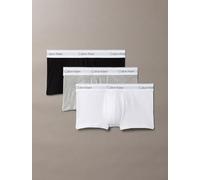 Calvin Klein Low Rise 3Pk Boxer da Uomo Grey Heather/White/Black L