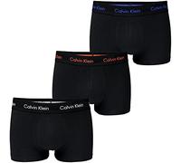Calvin Klein Low Rise Trunk 3pk Boxer, Nero (Blue Royalty/Grey/Exotic Coral), XL (Pacco da 3) Uomo