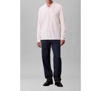 Calvin Klein Jeans - Ls Casual Pique Polo Bianco - Abbigliamento L Bianco