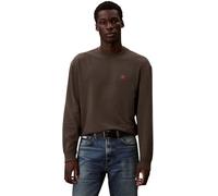 Calvin Klein LS EU 350TERRY Monogram CN SWTSH LV04RC296G Felpe, Grigio (Beluga), M