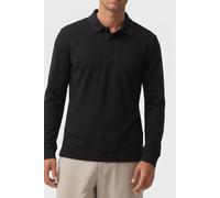 Calvin Klein Ls Luxe Interlock Polo Black Taglia: XL | Maglie a manica lunga Outlet | Uomo | Nero