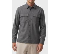 Calvin Klein Ls Melange Easy Shirt Charcoal Heather Taglia: XXL | Camicie Business Outlet | Uomo | Nero