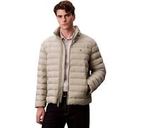 Calvin Klein LS NYLON LT WT HOODED FZ PUFFER LV04RC511G Giacche, KHAKI (Forest Neb), L, Khaki (nebbia della foresta), L