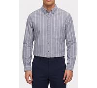Calvin Klein Ls Stripe Oxford Shirt Harlem Night Blue Taglia: S | Camicie Business Outlet | Uomo | Nero