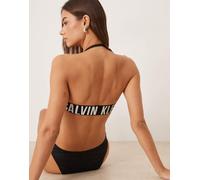 Calvin Klein - Luxe - Costume da bagno intero nero senza spalline con cut-out S