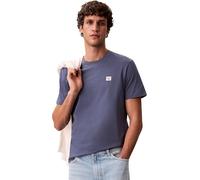 Calvin Klein SS Badge 30s Jersey Classic Tee Lv04rc272g Magliette, Blue (Blue Nomad), M Uomo