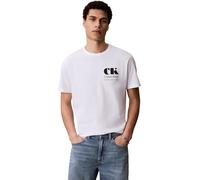 Calvin Klein - T-shirt Grafica Resort - - Tops - Uomo - Bianco - M