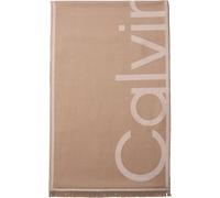 Calvin Klein Sciarpa LV04F8066G Jacquard Logo oversize Tortora/Nuvole nacree Taglia unica Donna