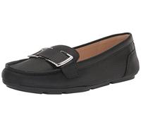 Calvin Klein Lydia, Mocassino Donna, Pelle Nera tamburata 002, 38.5 EU