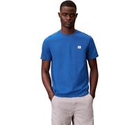Calvin Klein Maglietta Classica da Uomo SS Badge 30S Jersey Lv04Rc272G, Blu, L