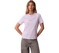 Calvin Klein Maglietta da Donna SS Clasic Monologo LV047F831G Graphic Tees, Multi, S