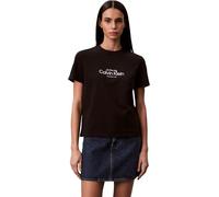 Calvin Klein Maglietta da Donna SS Classic CK NYC Logo Tee LV047F810G Graphic Tees, Nero, M