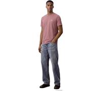 Calvin Klein Maglietta da Uomo SS Classic Monogram Tee Lv04Rd254G, Rosso, M