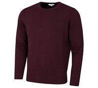 Calvin Klein Maglione da Golf CK inlavorato Maglia Uomo - Borgogna - S