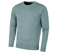 Calvin Klein Maglione da uomo con scollo rotondo in morbido cotone, salvia, L