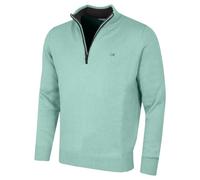 Calvin Klein, Maglione da uomo in cotone lavorato a maglia con zip corta, M