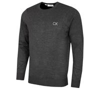 Calvin Klein Maglione Golf Uomo Durevole e Girocollo - Carbone di Legna - L