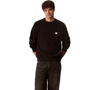 Calvin Klein maglia uomo in cotone a costine nero L