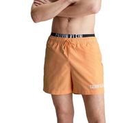 Calvin Klein Medium Double Wb Km0Km00992, Pantaloncini Doppio Elastico in Vita, Uomo, Arancione (Buff Orange), S