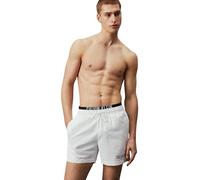 Calvin Klein Medium Double Wb Km0Km00992, Pantaloncini Doppio Elastico in Vita, Uomo, Bianco (Pvh Classic White), XXL
