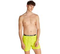 Calvin Klein boxer mare in nylon con fascia logata verde lime L