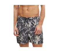 Calvin Klein Medium Drawstring-Print Km0Km01120 Boardshorts, Black (CK Palm Black Tex AOP), S Adulto