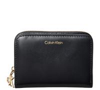 Calvin Klein Portafoglio Donna CK PULLER Medium Zip-Around Nero Taglia Unica