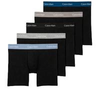 Calvin Klein Men Boxer Brief 5pk Blue (Blk W Classic Blue WB/Blk W PORPOI) M