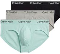 Calvin Klein Slip Hip 3 pezzi Multicolore (Black/Light Cast/Feel The Mint) S