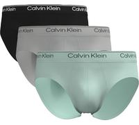 Calvin Klein Men Hip Brief 3PK Green (Black/Light Cast/Feel The Mint) XL