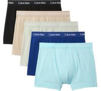 Calvin Klein Men Trunk 5pk Blue (Plume/Misty Sage/Black/Sodalite) M