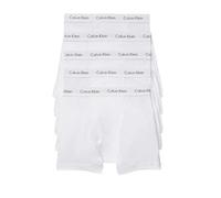 Calvin Klein Men's Cotton Classics 5-Pack Boxer Brief, 5 White Bodies W/White WB, Small