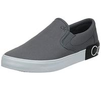 Calvin Klein Men's RYOR Sneaker, Slate Grey Canvas 033, 9