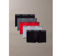 Calvin Klein - Micro Stretch - Confezione da 5 boxer aderenti a vita bassa nero, rosso e grigio-Multicolore 56