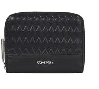 Calvin Klein Mini Line Quilt Zip Around Wallet CK Black