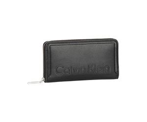 Calvin Klein Minimal Hardware Zip Around Wallet L CK Black