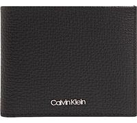 Calvin Klein Minimalism Bifold 5cc W/Coin, Accessori da Viaggio-Portafoglio in Pelle, bi-Fold Uomo, con Protezione RFID, CK Nero, Taglia Unica