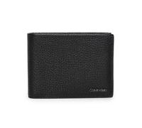 Calvin Klein Minimalismo Trifold 10cc W/Coin, Accessori da Viaggio-Portafogli Tri-Fold Uomo, in Pelle, CK Nero, Taglia Unica
