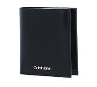 Calvin Klein Minimalismo Trifold 6CC W/Coin, Ck Black, Taglia unica