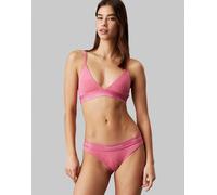 Calvin Klein - Modern Cotton - San Valentino - Brassière a triangolo rosa con fascia elastica con logo-Bianco M