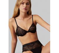 Calvin Klein - Modern - Reggiseno nero in pizzo sfoderato a mezza coppa con ferretto 34E