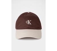 Calvin Klein Uomo Cappellino Colorblock Baseball con Visiera Arrotondata, Marrone (Chocolate Martini), Taglia Unica