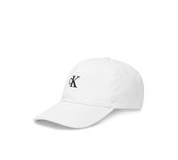 Calvin Klein Monogram Embroidery Baseball cap Lv04K5024G Coperchio, White (Bright White), Taglia Unica Donna