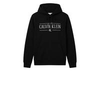 Calvin Klein Morbida Felpa con Cappuccio. Presenta Logo Frontale e Tasca a Marsupio Il Modello è Alto 186 cm e Veste Una Taglia M