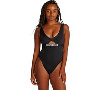 Calvin Klein One Piece Fashion Fit KW0KW02746, Costume da Bagno Donna, Nero (Pvh Black), XS