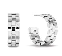 Calvin Klein Orecchini massicci a cerchio in acciaio Geometric 35000249