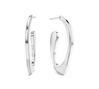 Calvin Klein Orecchini a Cerchio da Donna Collezione HARMONIOUS CONNECTION in Acciaio Inossidabile con Cristalli - Disponibile in versione Oro o Argento